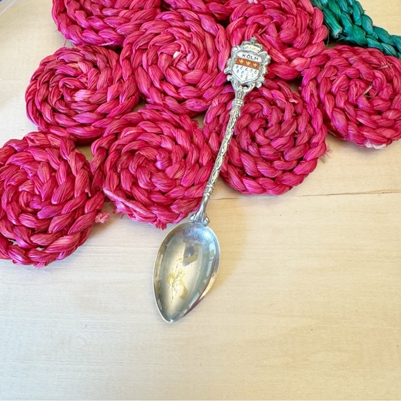 Vintage Other - 800 Silver Vintage Germany Enamel "Cologne / Köln" Coat of Arms Spoon